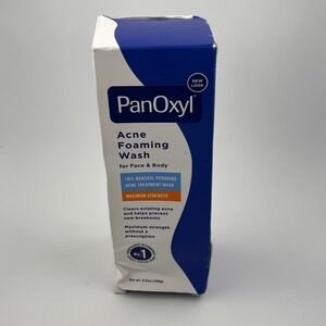 PanOxyl Acne Foaming Wash‎ Maximum Strength Face Body New